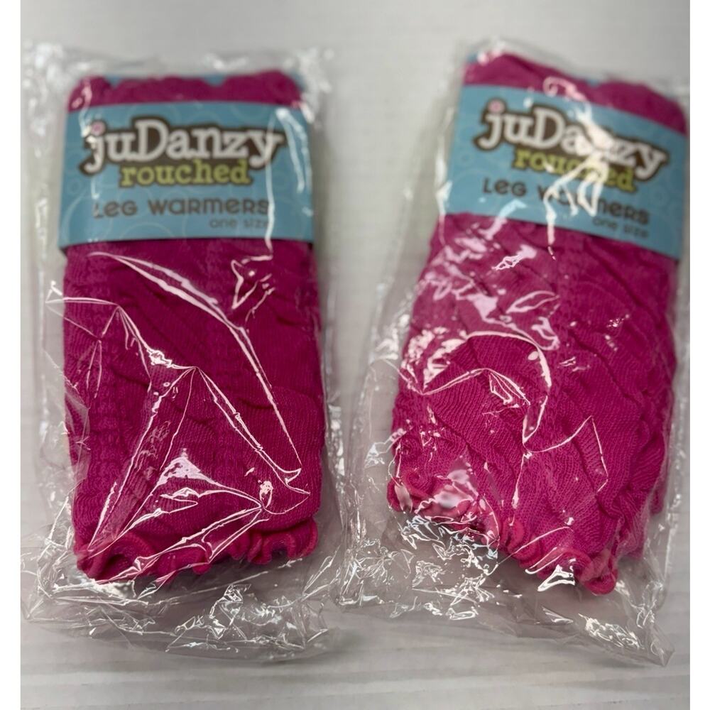 JuDanzy Toddler Leg Warmers Set Of 2 Pair pink solid NWT
